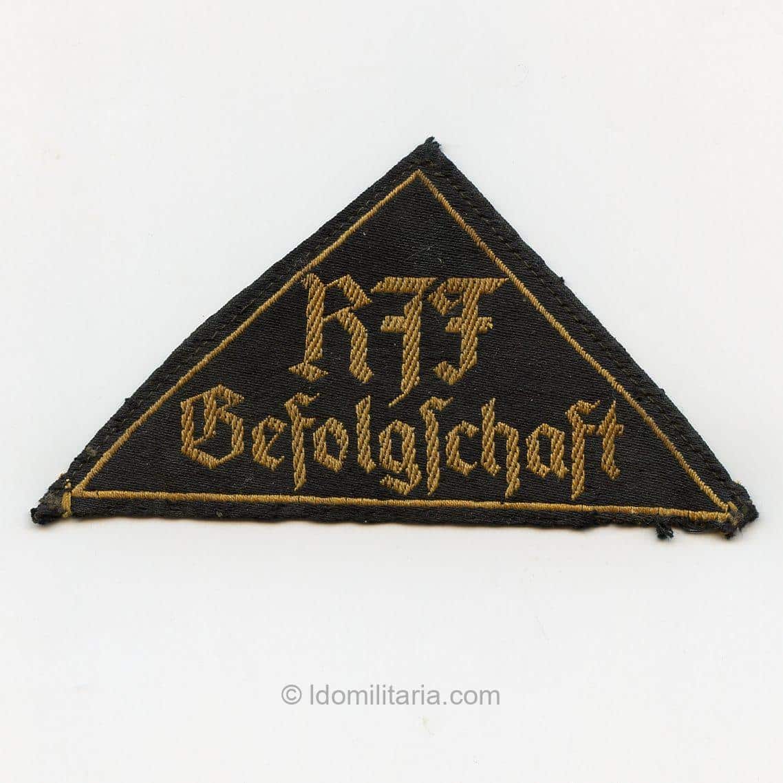 RJF Gefolgschaft sleeve triangle