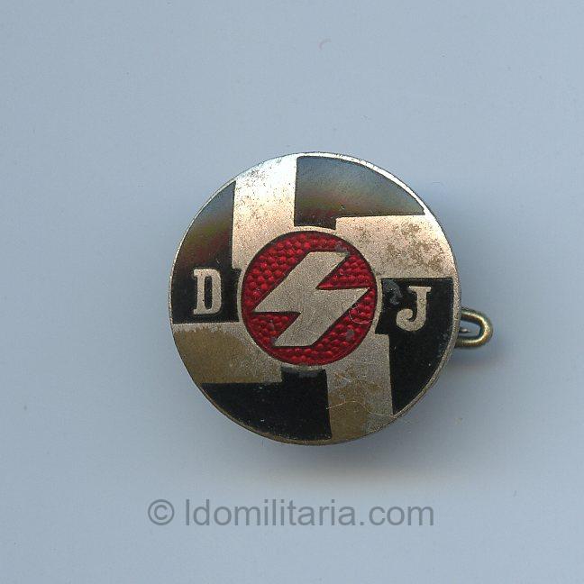 Rare full maker DJ membership badge - Rudolf Schanes, Wien