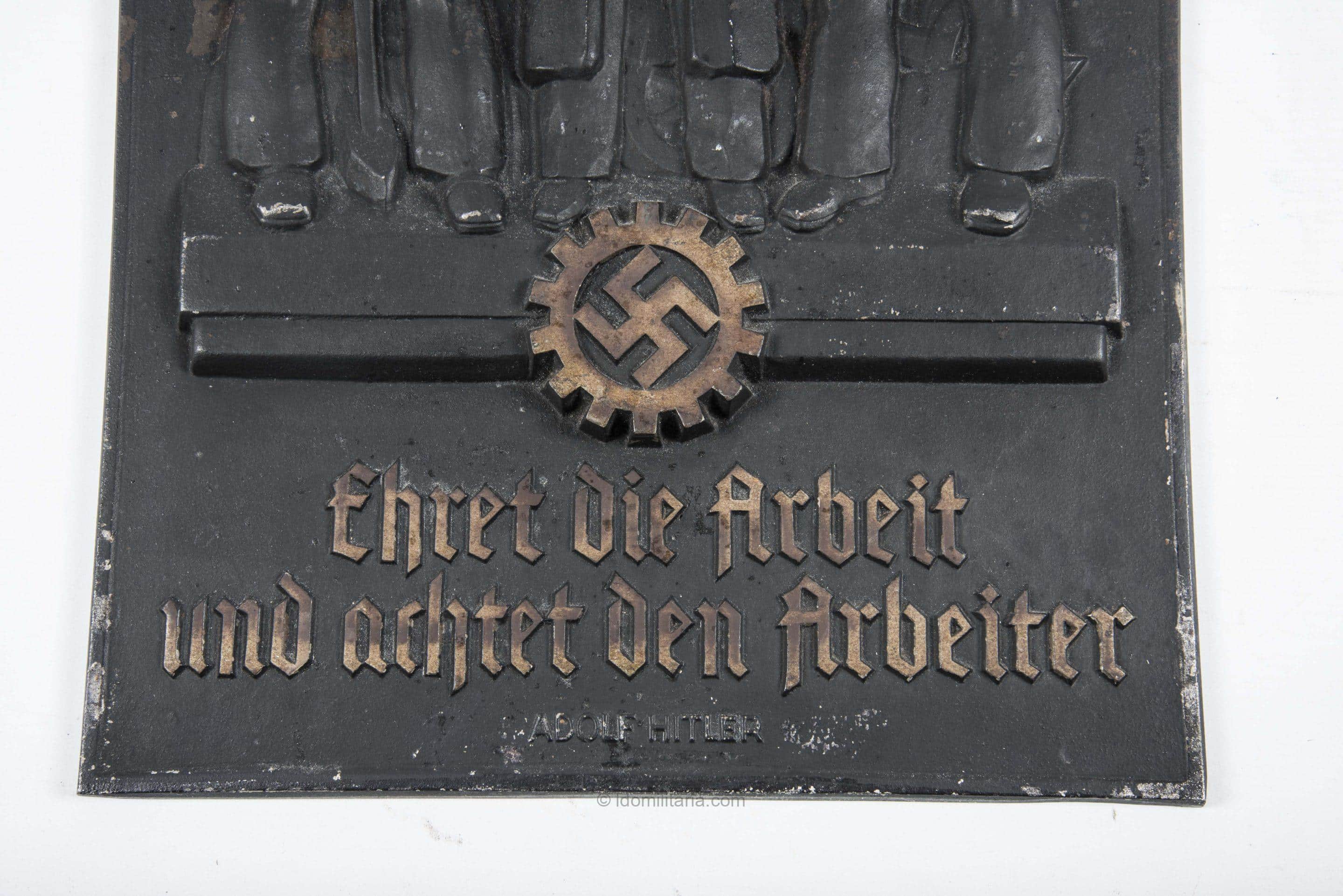 Large DAF Ehre Die Arbeit Und Achtet Den Arbeiter Plaque - Image 3