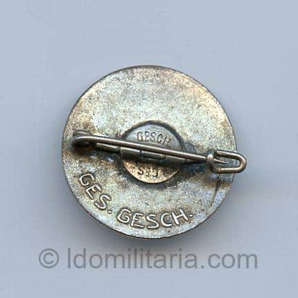 Early NSDAP Membership badge ''Cherry enamel'' - Ges. Gesch, - Image 2