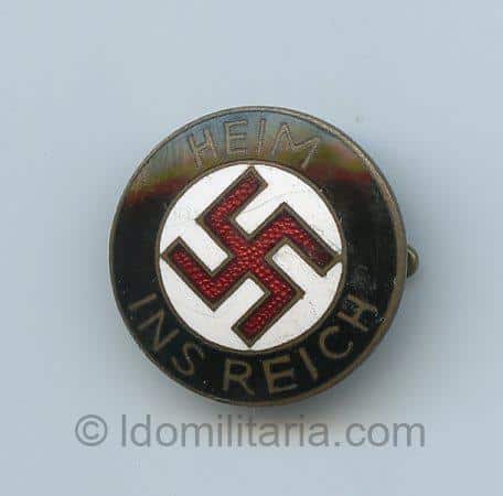 NSDAP Heim Ins Reich badge