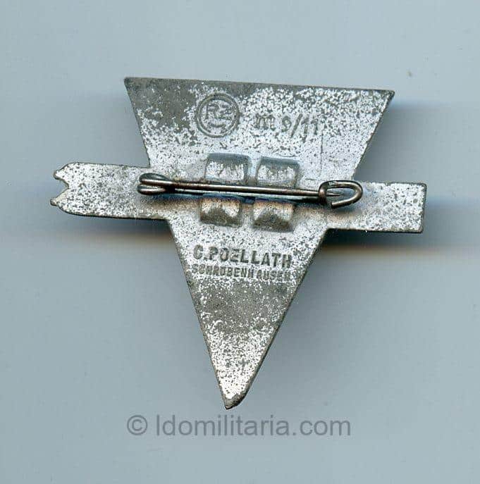 HJ/SA Tiroler Vorarlberg Schikämpfe Innsbruck 1939 tinnie - Carl Poellath, Schrobenhausen - Image 2