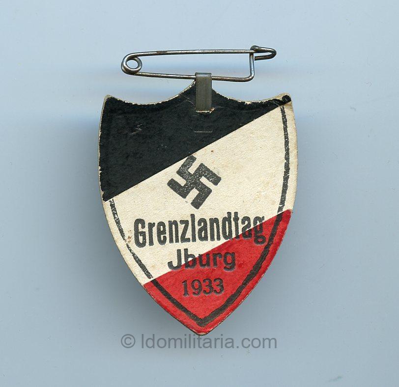 Paper Grenzlandtag Jburg 1933 badge