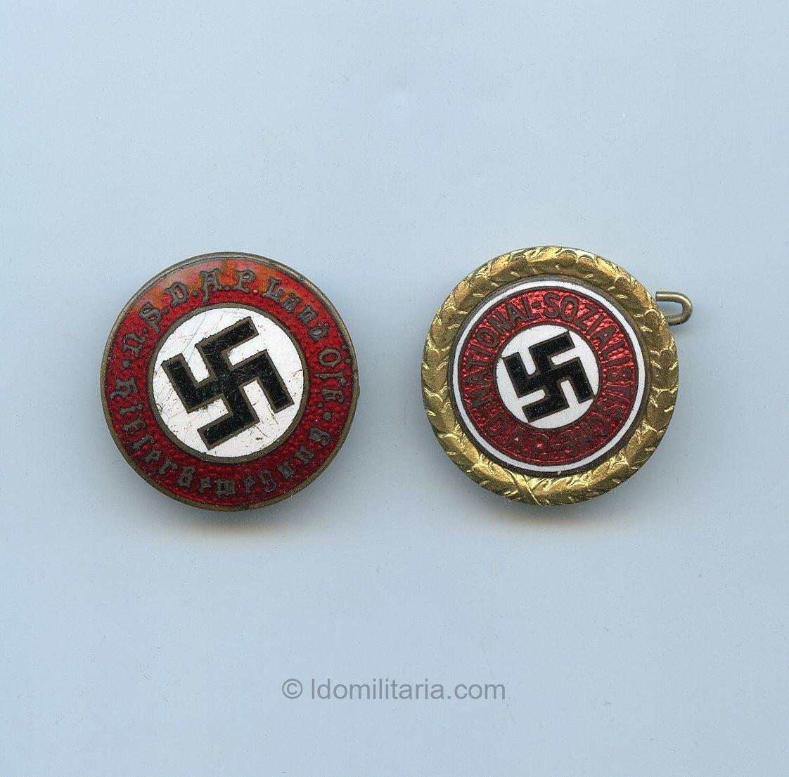 Rare Austrian NSDAP 'Hitlerbewegung' Party Membership badge set to Josef Maranitsch! - Image 3