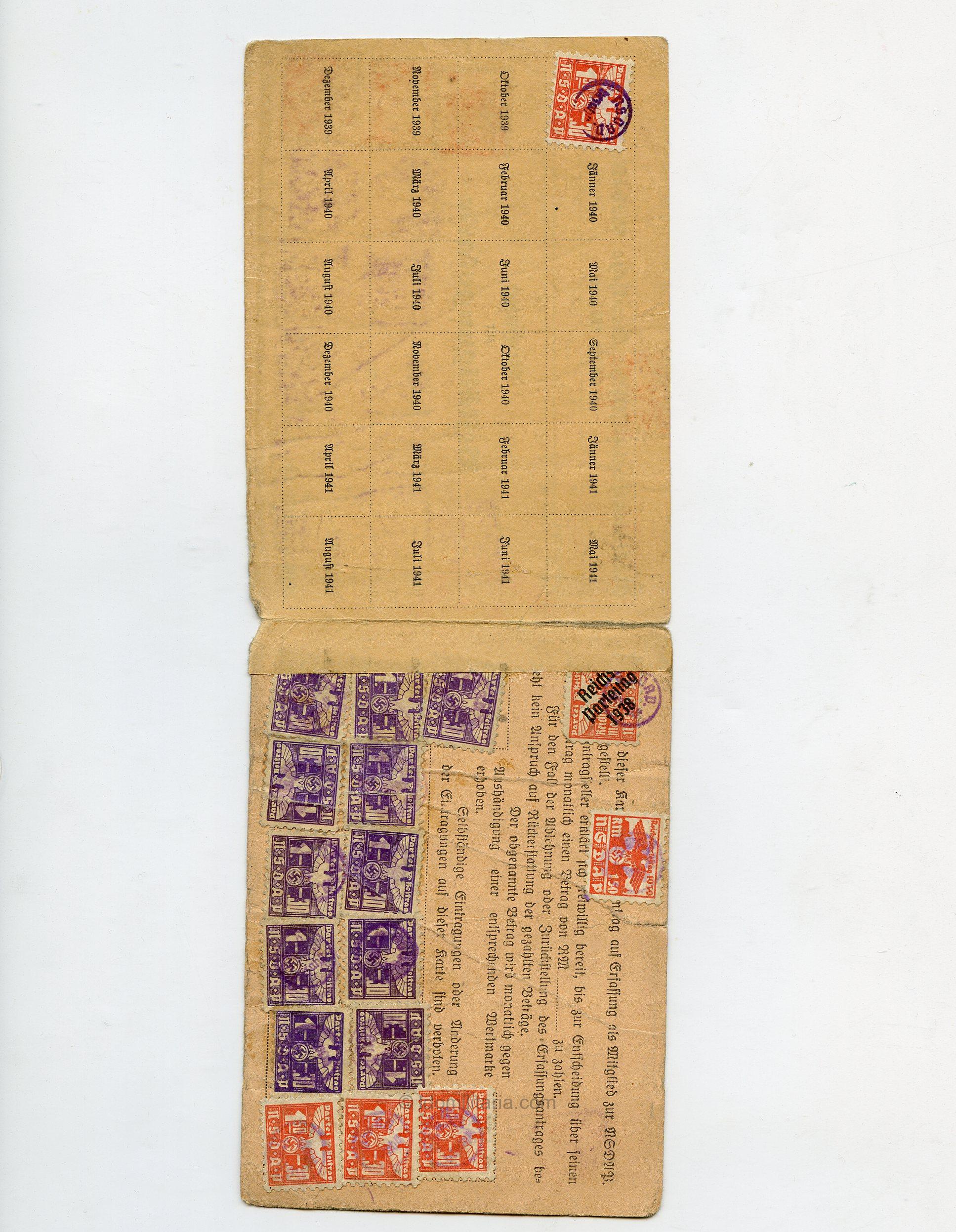 Rare Austrian NSDAP 'Hitlerbewegung' Party Membership badge set to Josef Maranitsch! - Image 6