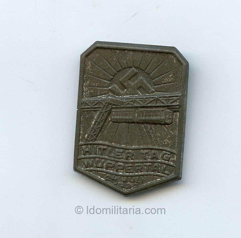 Hitlertag Wuppertal 1932 tinnie