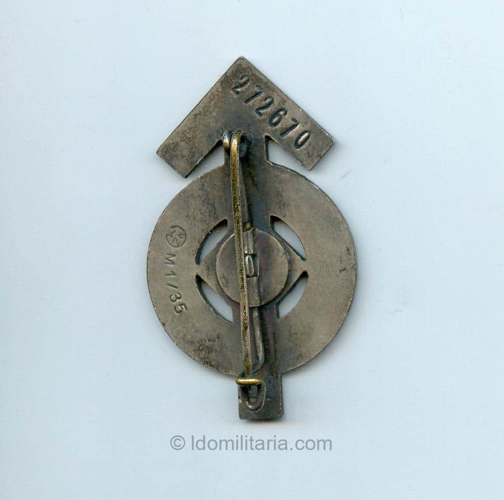 HJ sports badge in silver - Number 272670 - Image 2