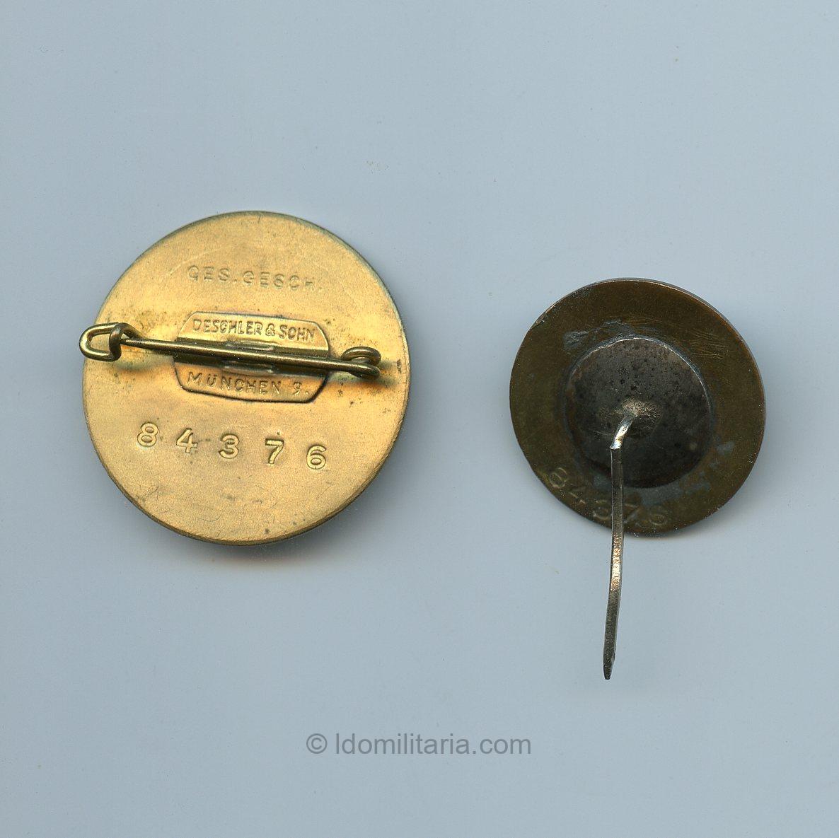 NSDAP Golden party badge set number ''84376'' - Image 2
