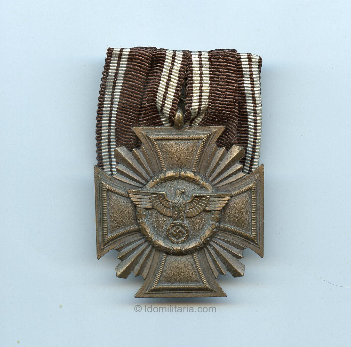NSDAP 10 year service medal on medalbar