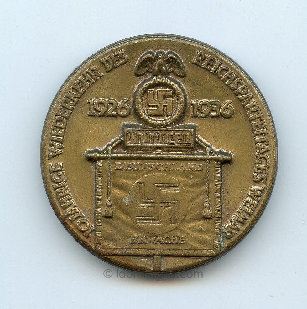 Reichsparteitag Thüringen 1926-1936 Deutschland Erwache tinnie