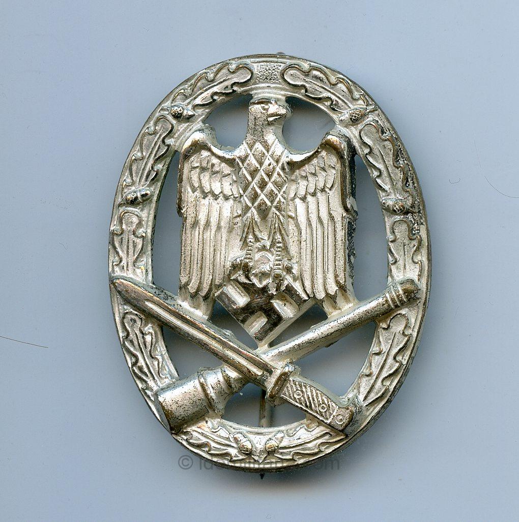 General assault badge in silver - Hymmen & Co., Lüdenscheid