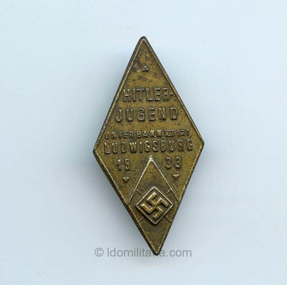 HJ Unterbanntreffen VII 121 Ludwigsburg 1933 tinnie