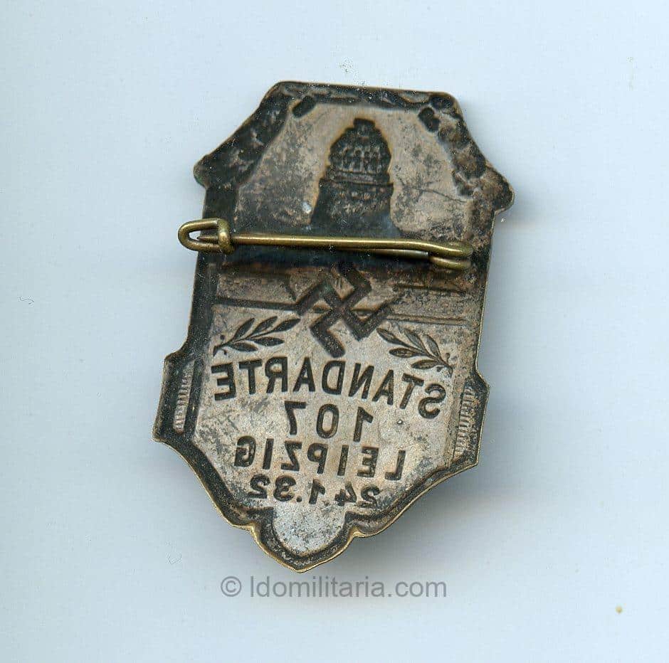 SA Standarte 107 Leipzig 1932 tinnie - Image 2