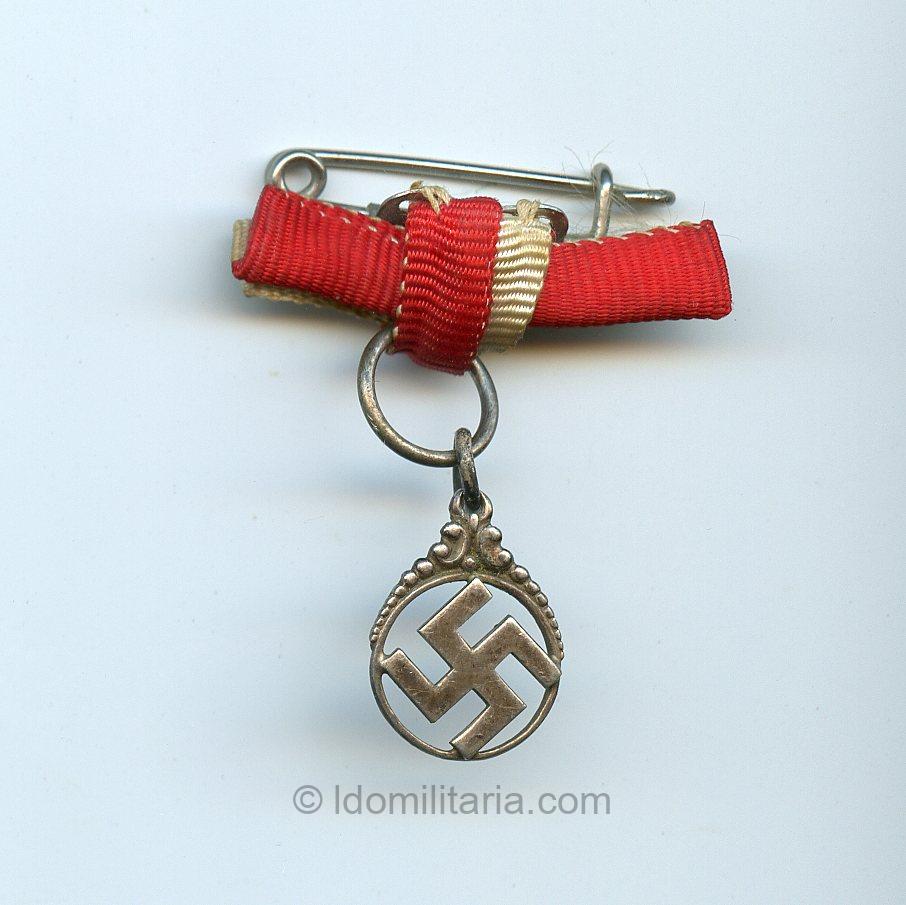 NSDAP Sympathie hanger on ribbon