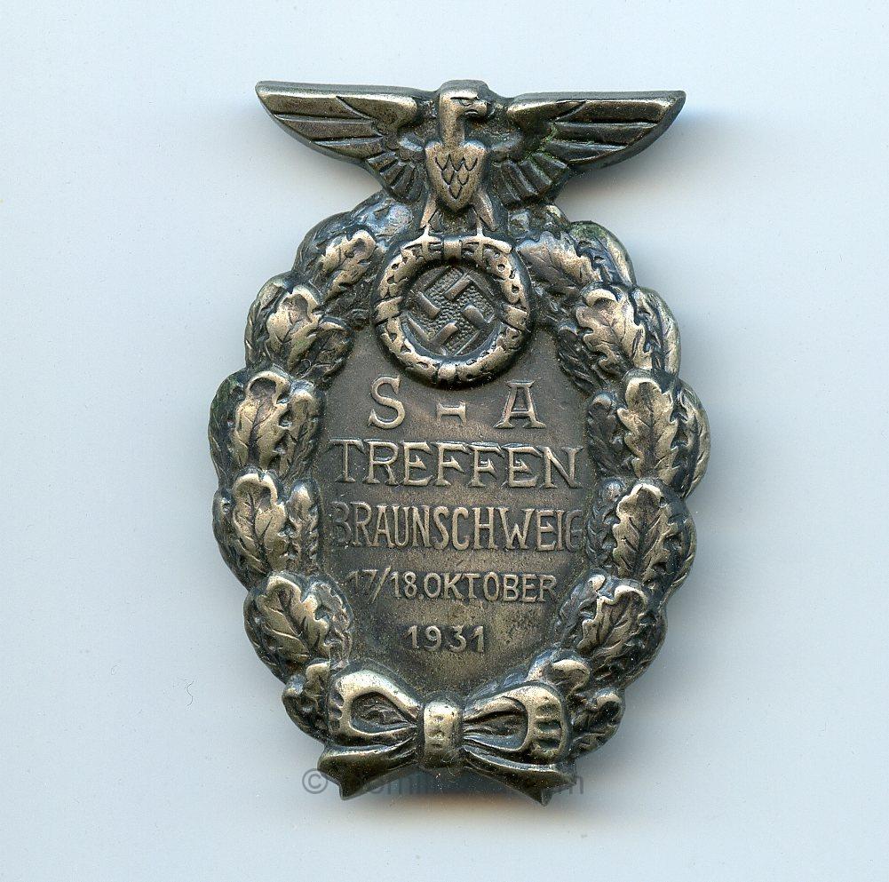 SA Treffen Braunschweig 1931 badge