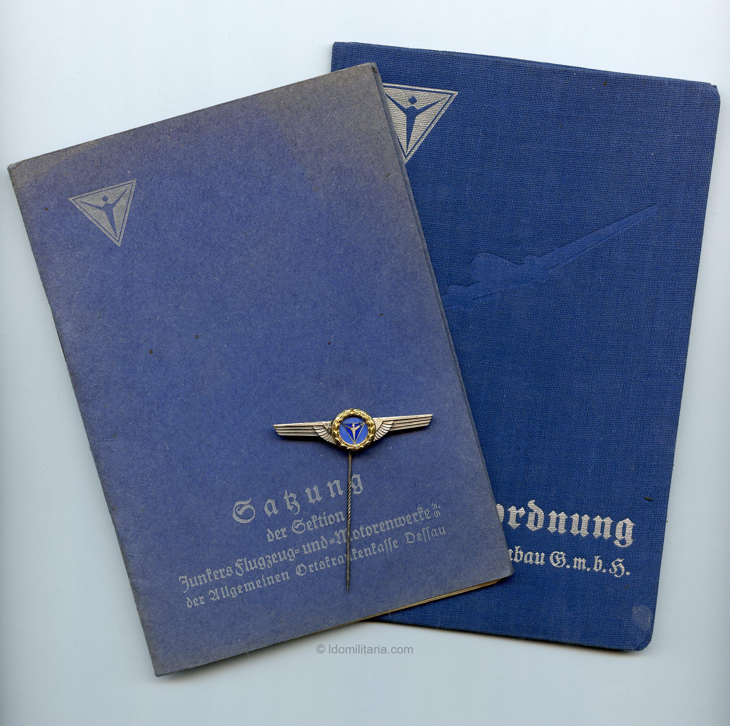 Extremely Rare Junkers Flugzueg- und Motorenwerke Honor Stickpin '900' silver