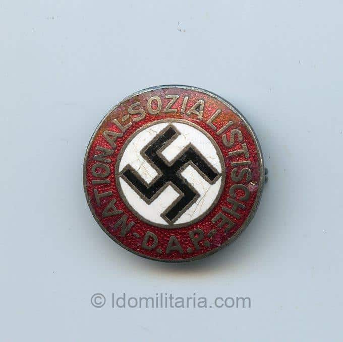 Early NSDAP Membership badge logo marked - Ferdinand Wagner, Pforzheim