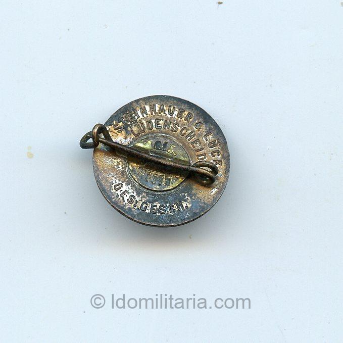 Fully maker marked early NSDAP Membership badge 18mm - Steinhauer & Luck, Lüdenscheid - Image 2