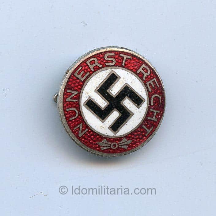 NSDAP Nun Erst Recht Slogan badge