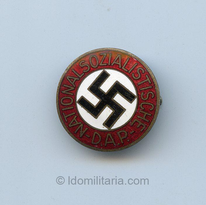 Early NSDAP Membership badge 'No-Hypen' variant - Ges. Gesch.