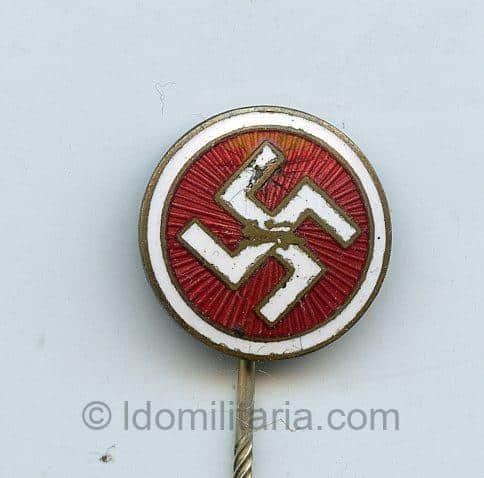 Extremely rare DNSAP Membership badge from the city of Grenaa (Grenå) - Image 3