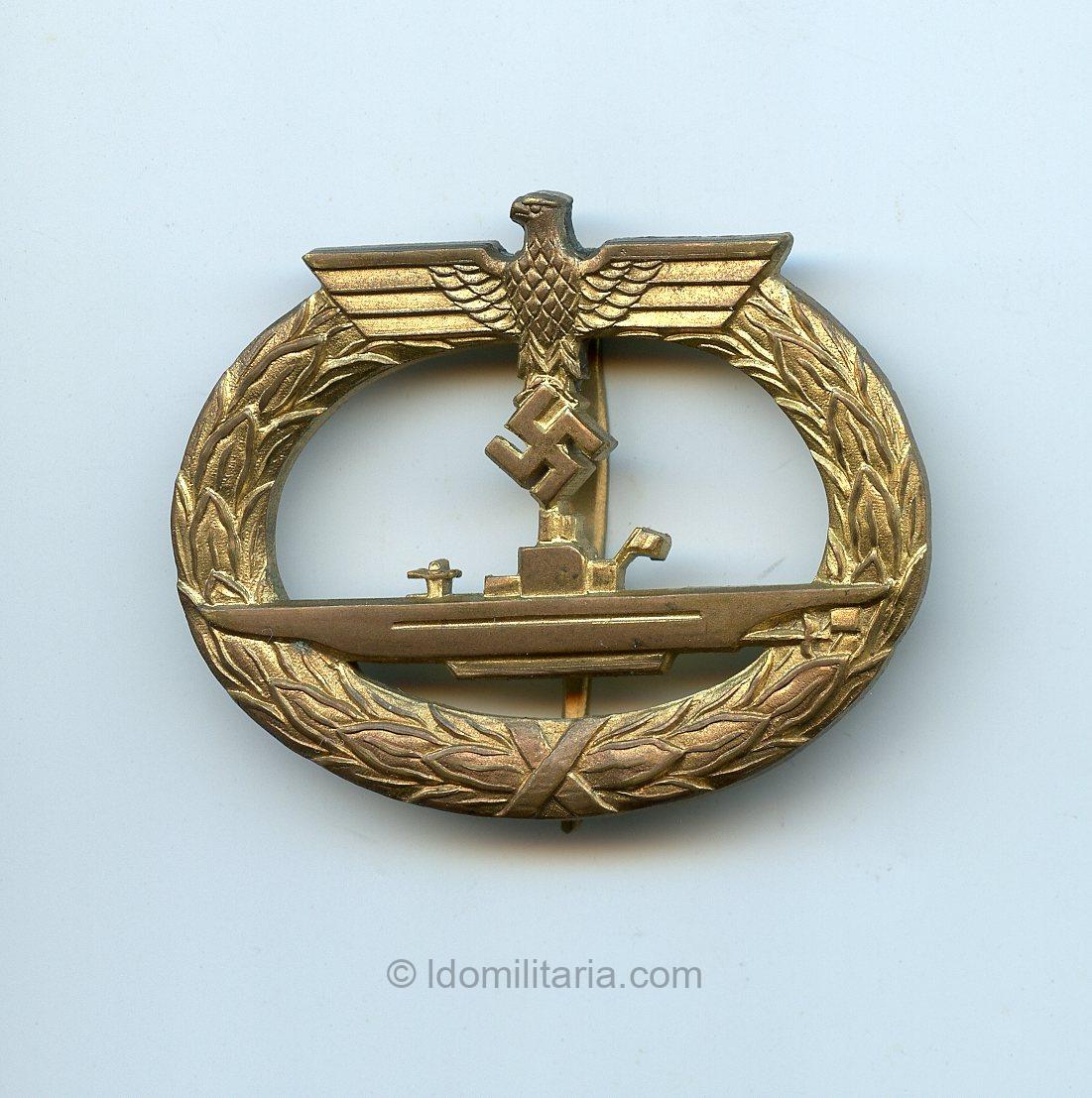 Kriegsmarine U-boat badge - Otto Schickle, Pforzheim