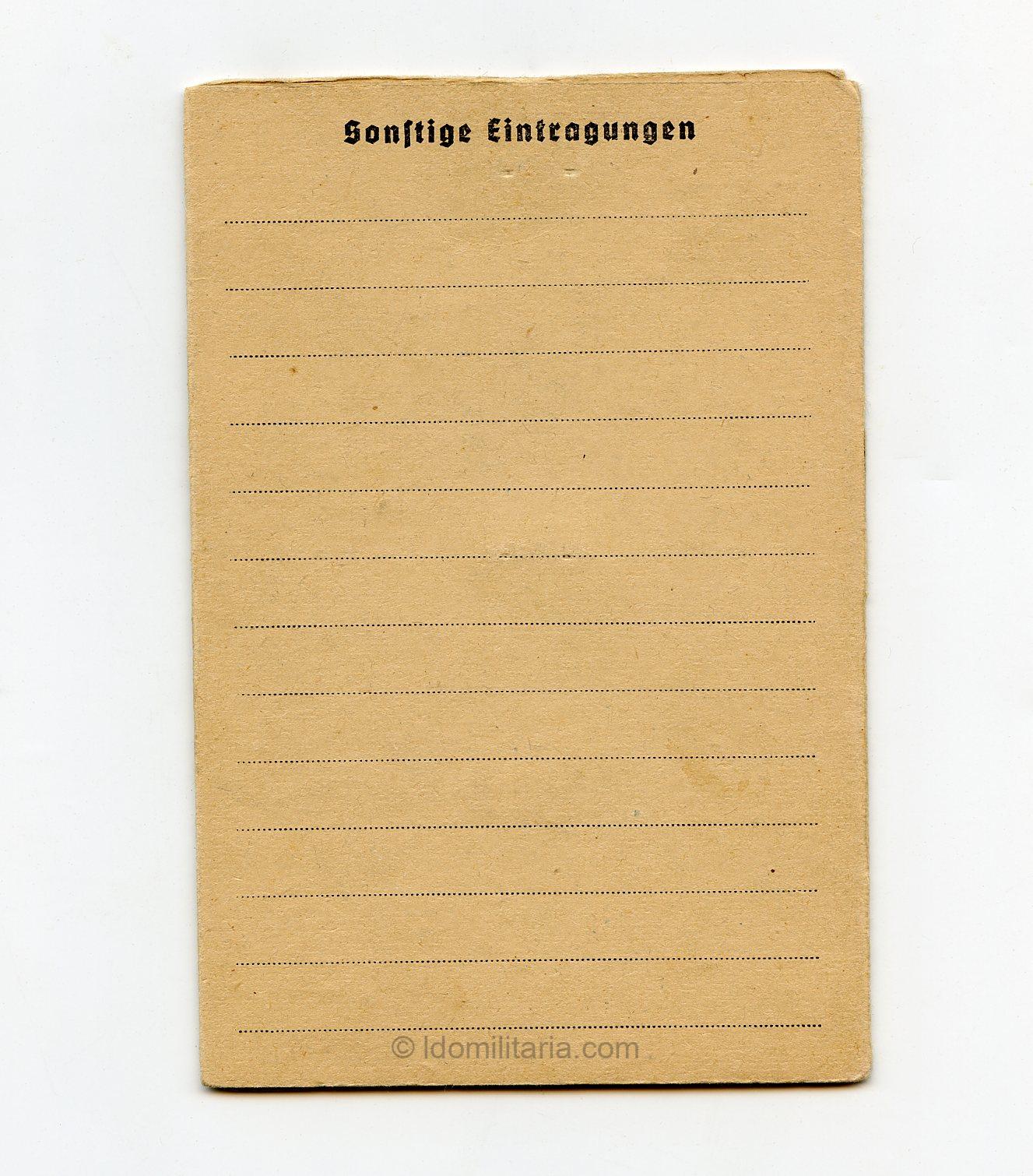 HJ Mitgliedsasuweis - Gebiet 8 Niedersachen, Hannover - Image 4