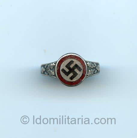 NSDAP Enameled Sympathie ring