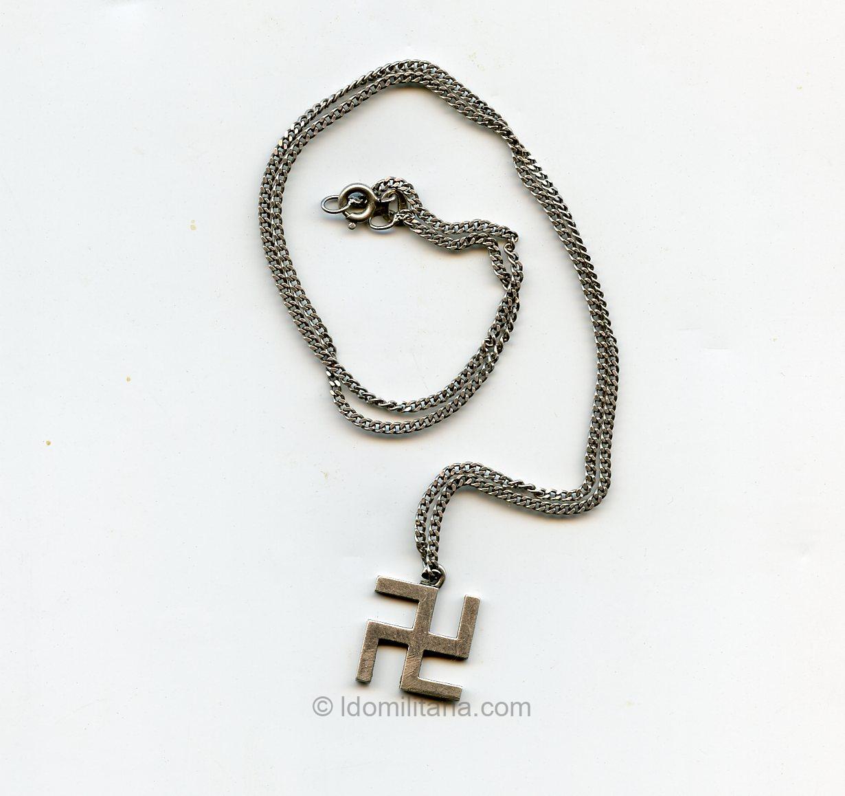 Silver Swastika Necklace