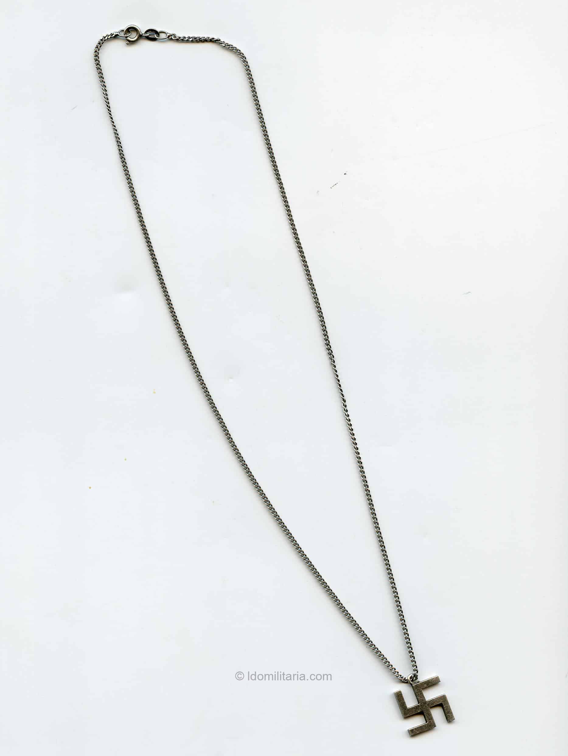 Silver Swastika Necklace - Image 2