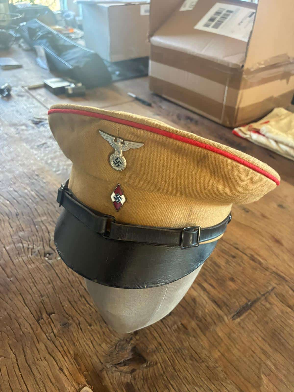 HJ Leather Visor Cap - RZM Tagged - Image 2
