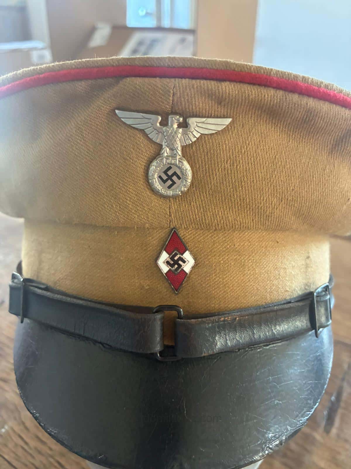 HJ Leather Visor Cap - RZM Tagged - Image 3