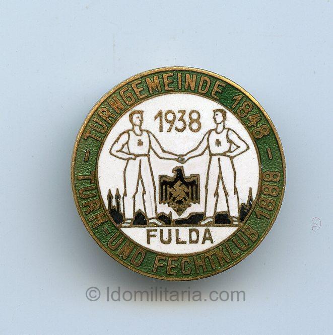 Turngemeinde - Turn- Und Fechtklub Fulda 1938 Membership badge