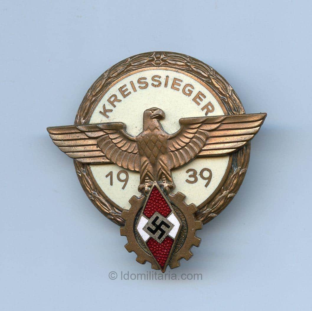 HJ Reichsberuffwetkampf Kreissieger 1939 - Hermann Aurich, Dresden