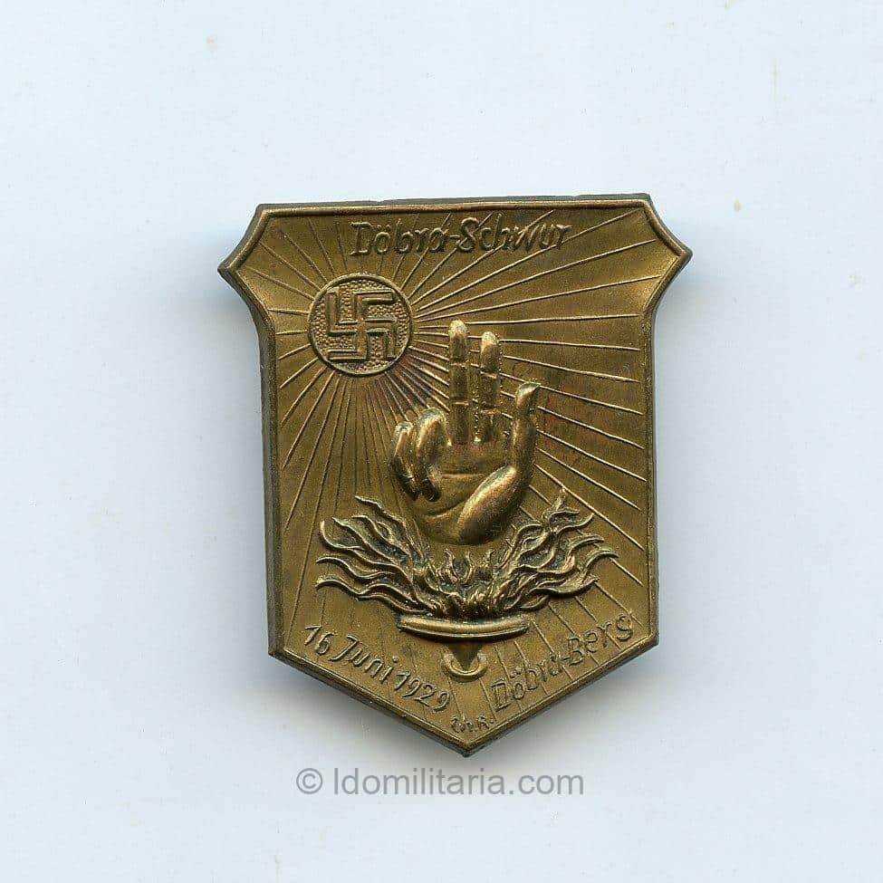 Rare NSDAP District Rally Tinnie – Döbra-Schwur Döbra-Berg, 16 June 1929