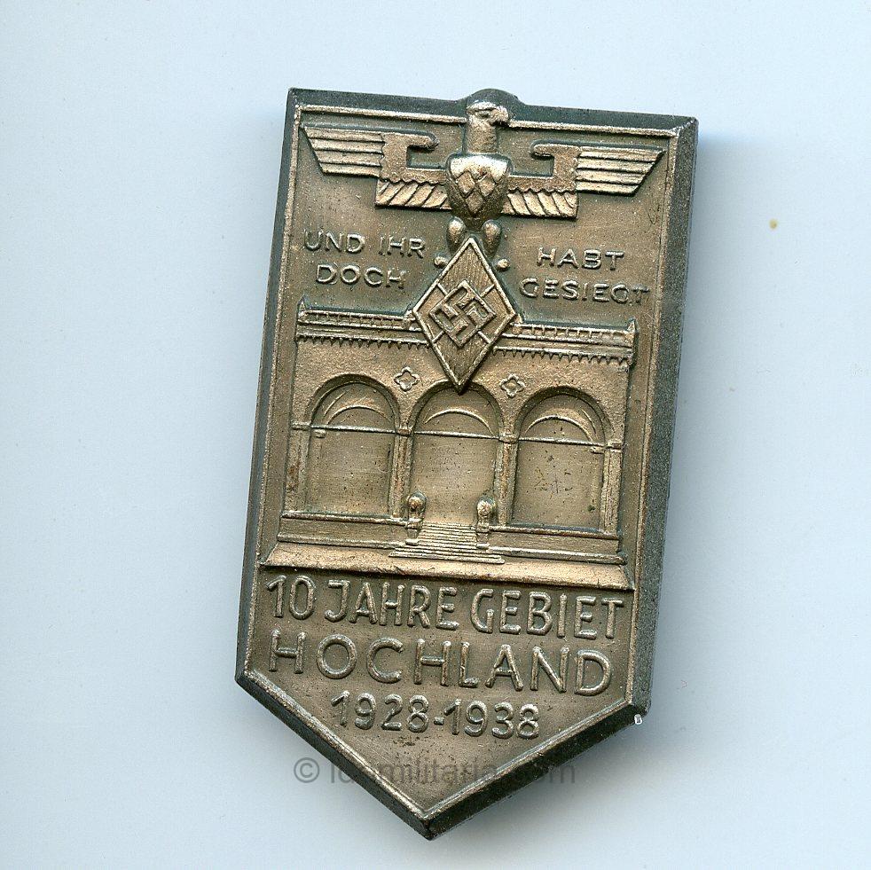 HJ 10 jahr gebiet Hochland 1928-1938 tinnie – C. Poellath, Schrobenhausen