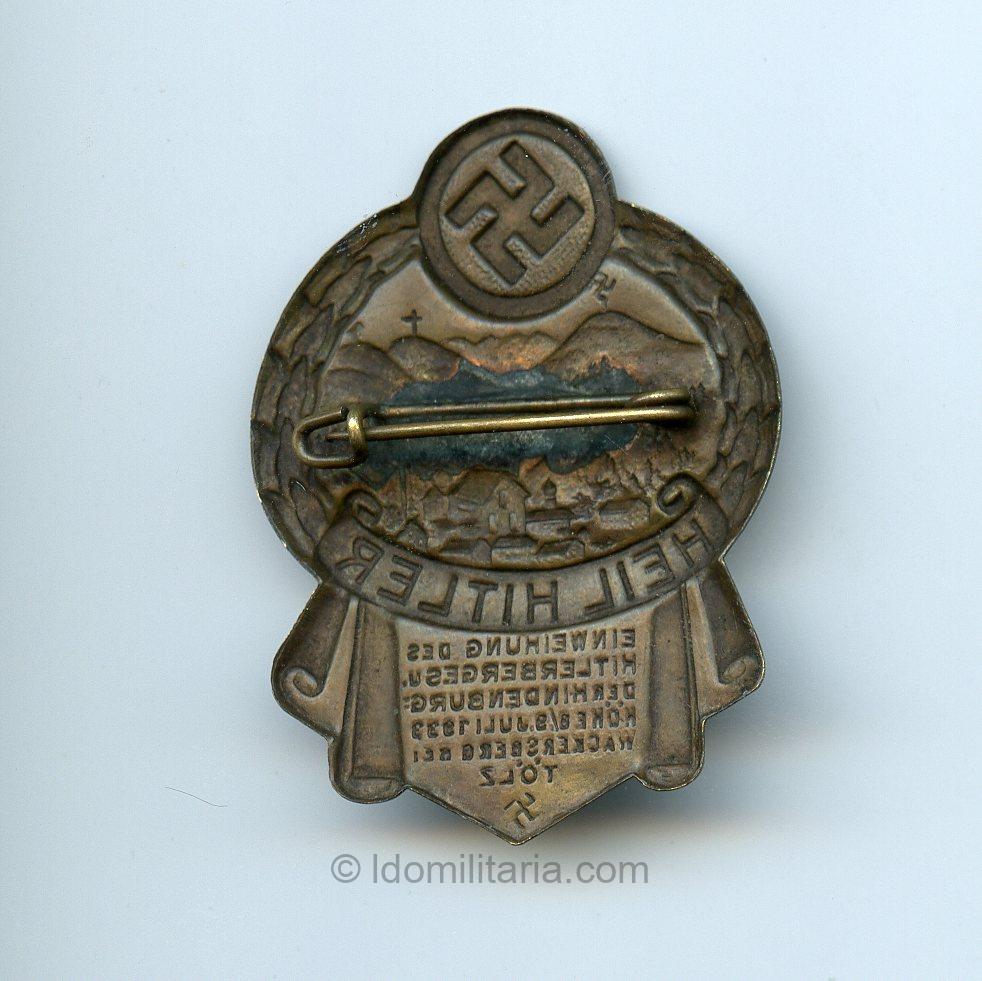 Rare “Heil Hitler” Tinnie Hindenburg Hitlerberg Dedication (1933) - Image 2