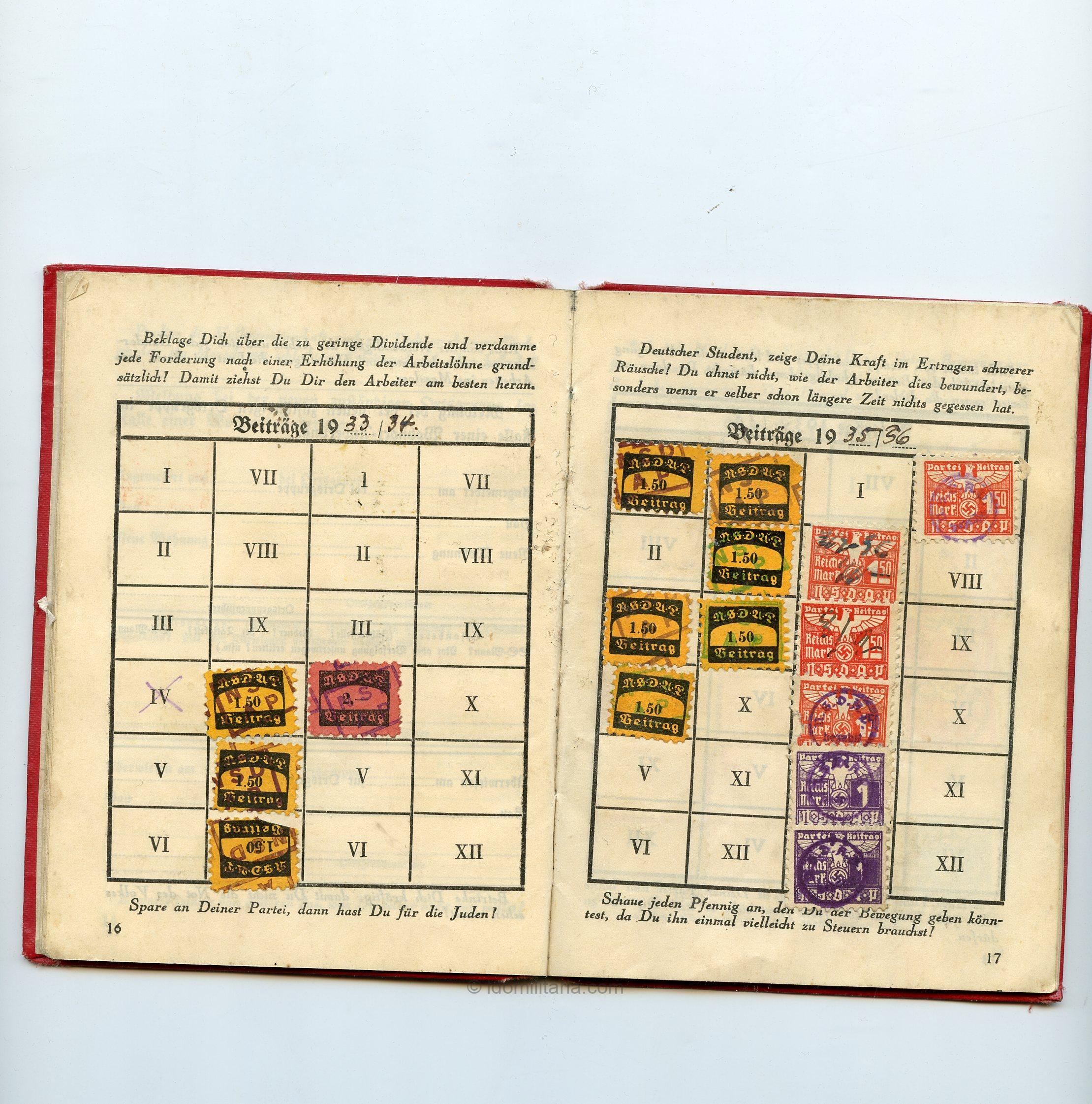 2 x NSDAP Membership Ausweis to married couple - Image 10