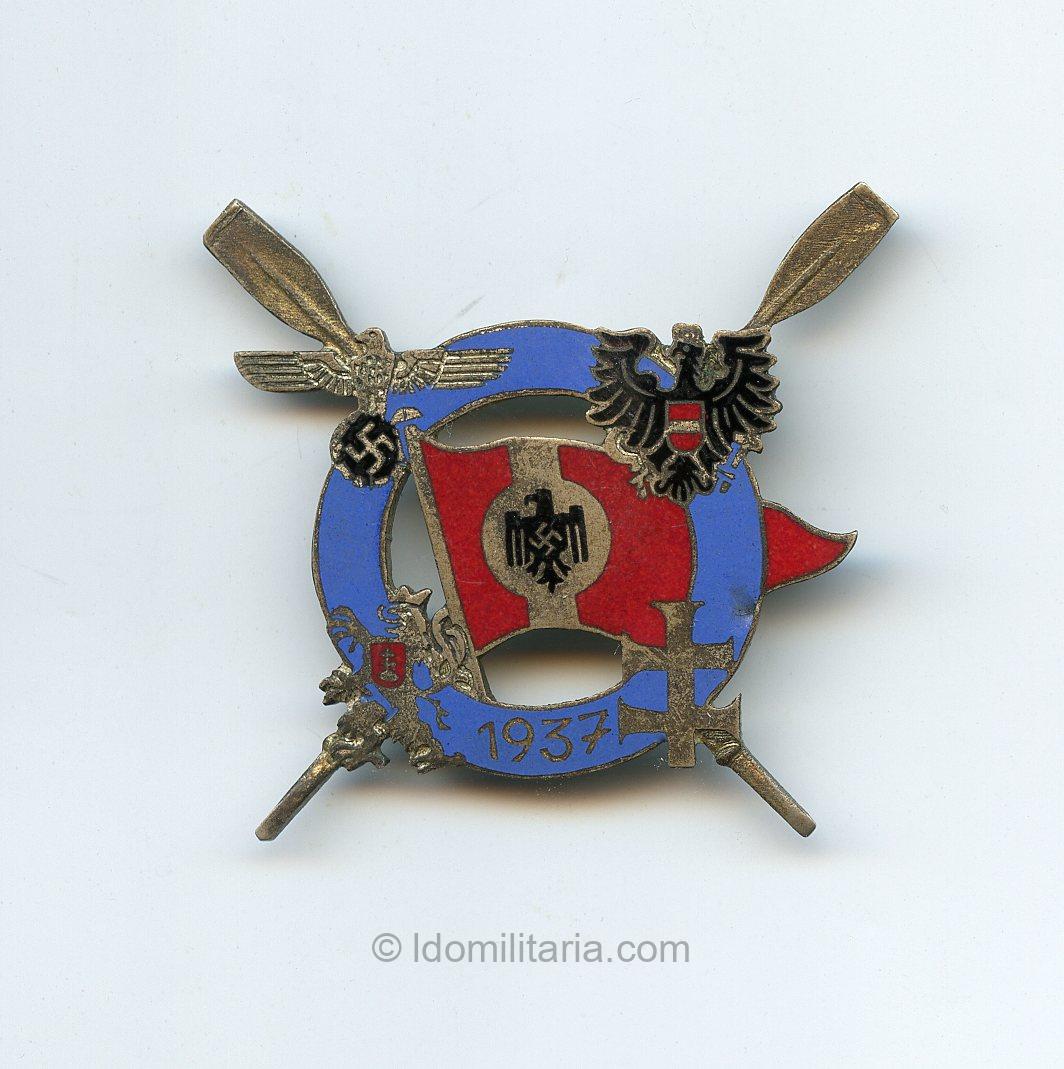 NSRL international “Rudersport” competition badge 1937