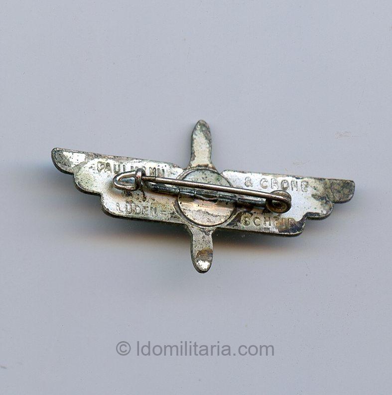 HJ glider pilot pin “Wir fliegen” - Paulmann & Crone, Lüdenscheid - Image 2