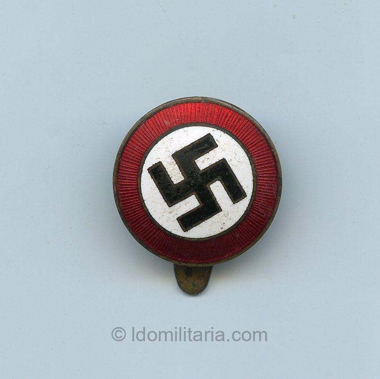 Large 23mm NSDAP Sympathie 'sunray' badge