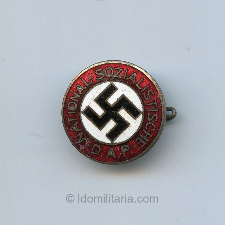 Rare Early full maker NSDAP Membership badge - Matthias Oechsler & Söhne, Ansbach