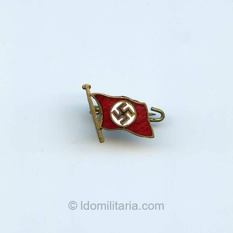 Rare NSDAP sympathie flag badge