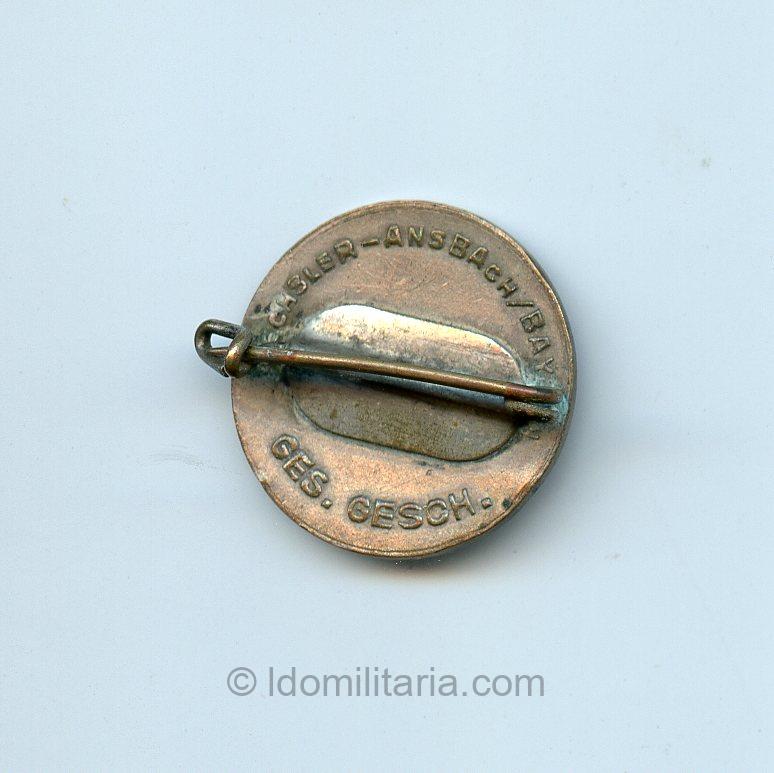 Rare Early full maker NSDAP Membership badge - Matthias Oechsler & Söhne, Ansbach - Image 2