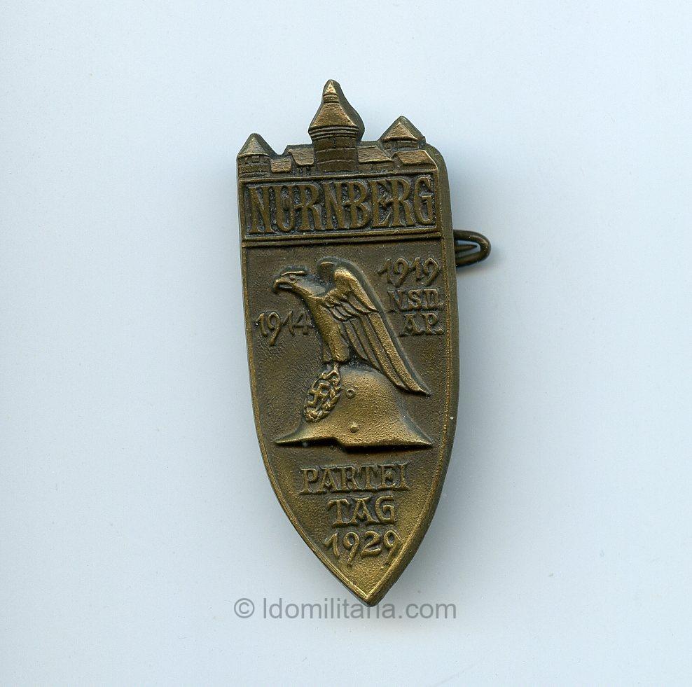 NSDAP Reichsparteitag Nürnberg 1929 tinnie – Ferdinand Hoffstätter, Bonn