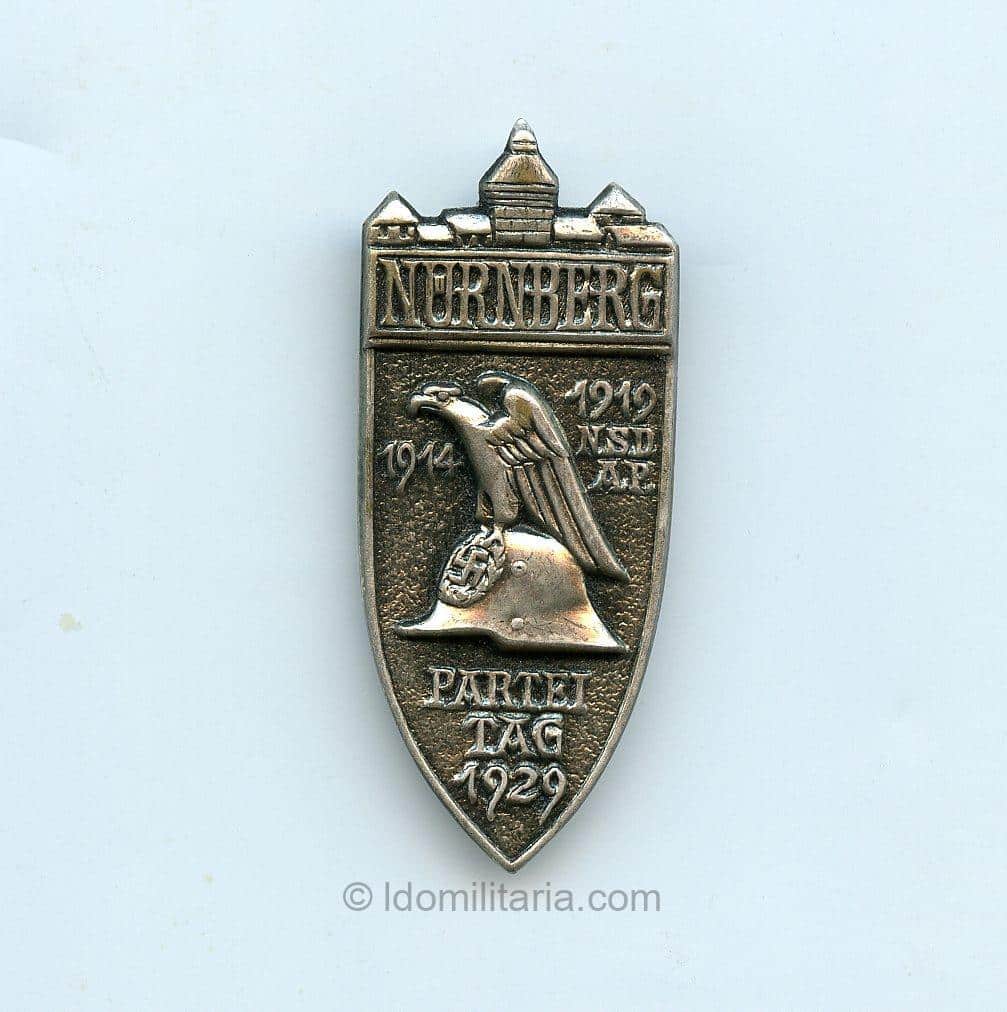 NSDAP Reichsparteitag Nürnberg 1929 tinnie ”RZM variant” – Ferdinand Hoffstätter, Bonn