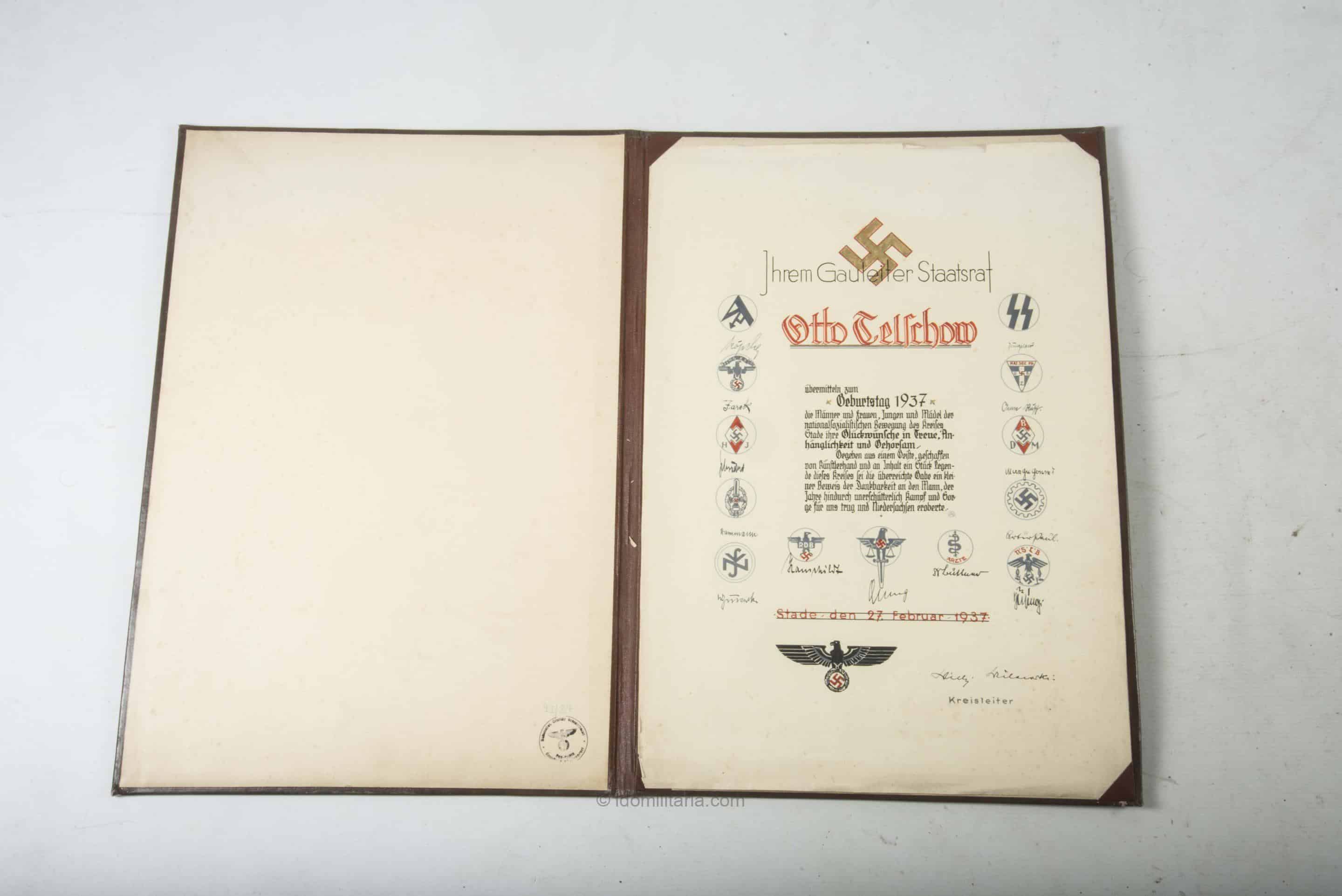 Grouping to Gauleiter Otto Telschow – Gau Ost-Hannover - Image 3