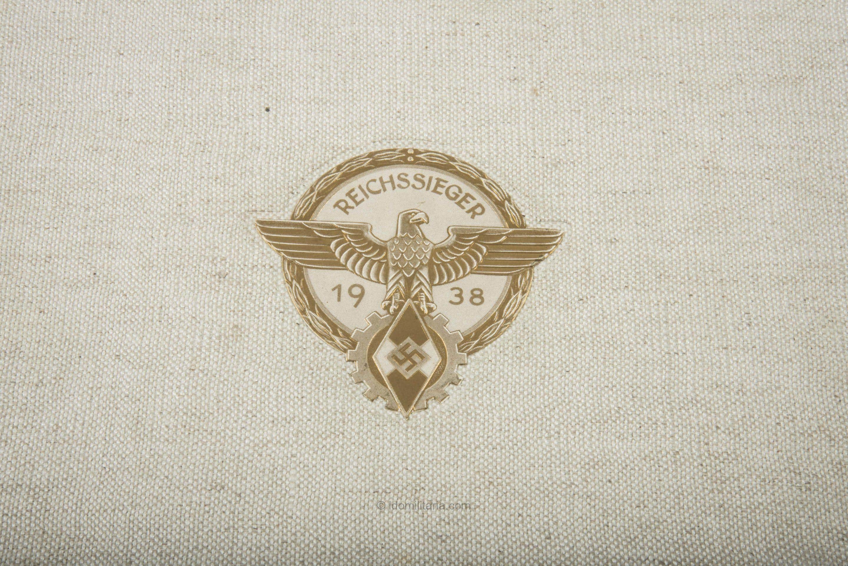 HJ Reichsberuffwetkampf 1938 Reichssieger award document - Image 3