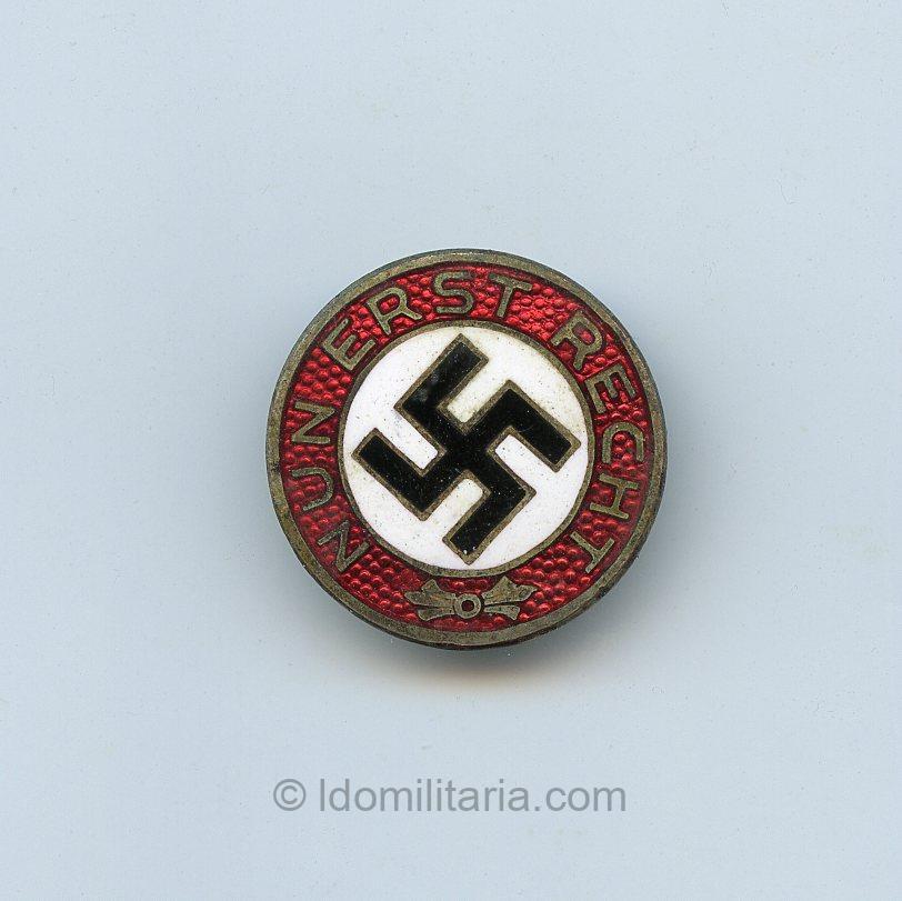 NSDAP Nun Erst Recht Slogan badge - Ges. Gesch