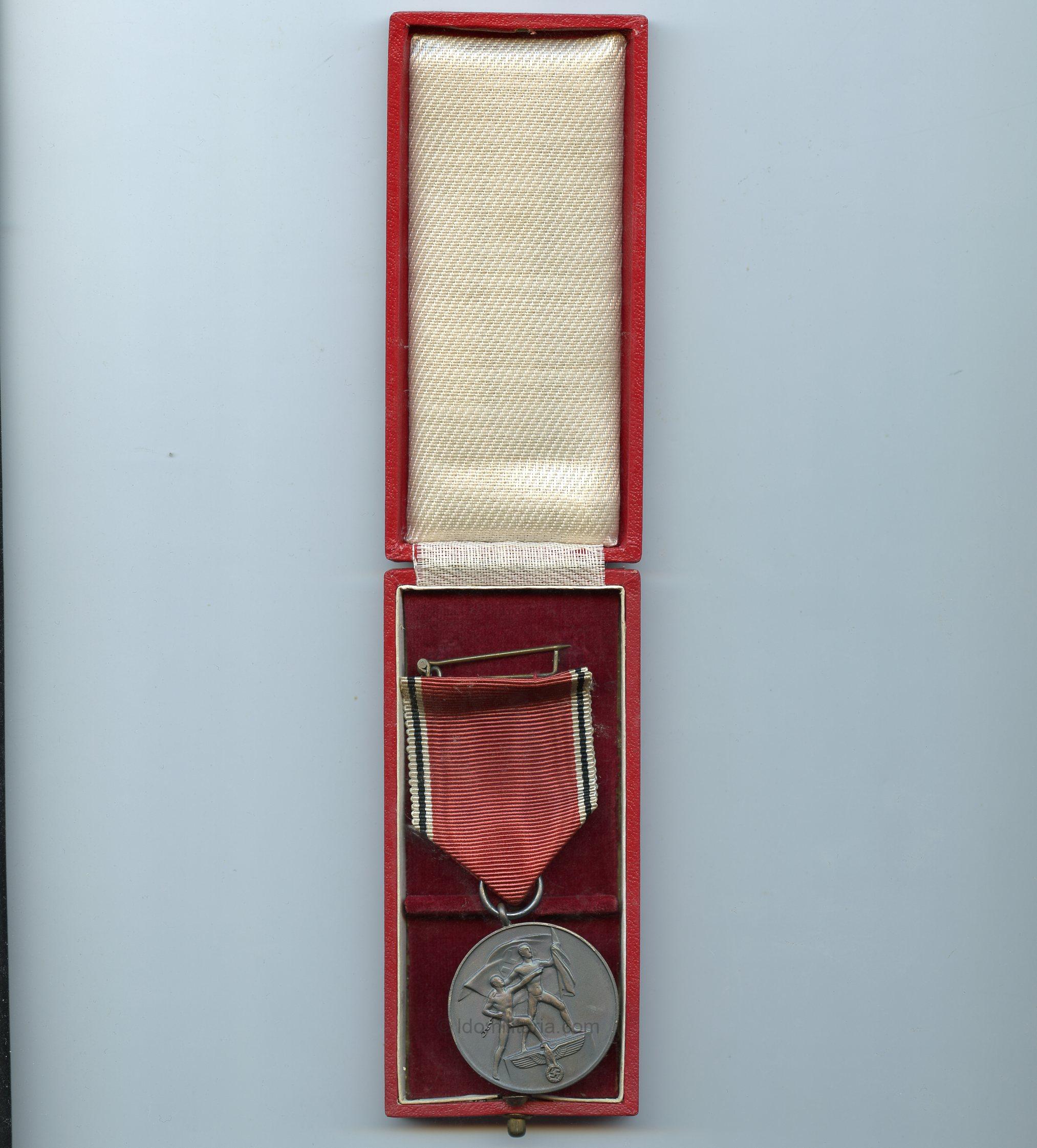 Austria annexation medal cased – Hauptmünzamt Wien - Image 3
